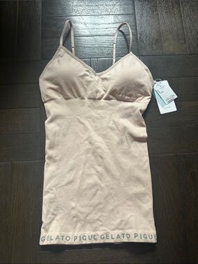 Gelato Pique Women's Nude Beige Tank Top Cami